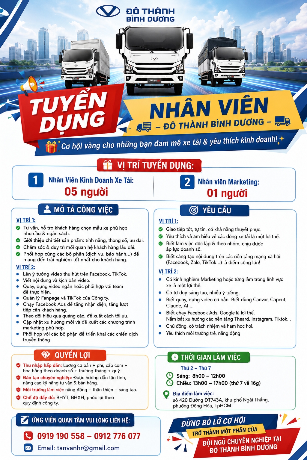 TUYỂN DỤNG NHÂN VIÊN KINH DOANH & NHÂN VIÊN MARKETING