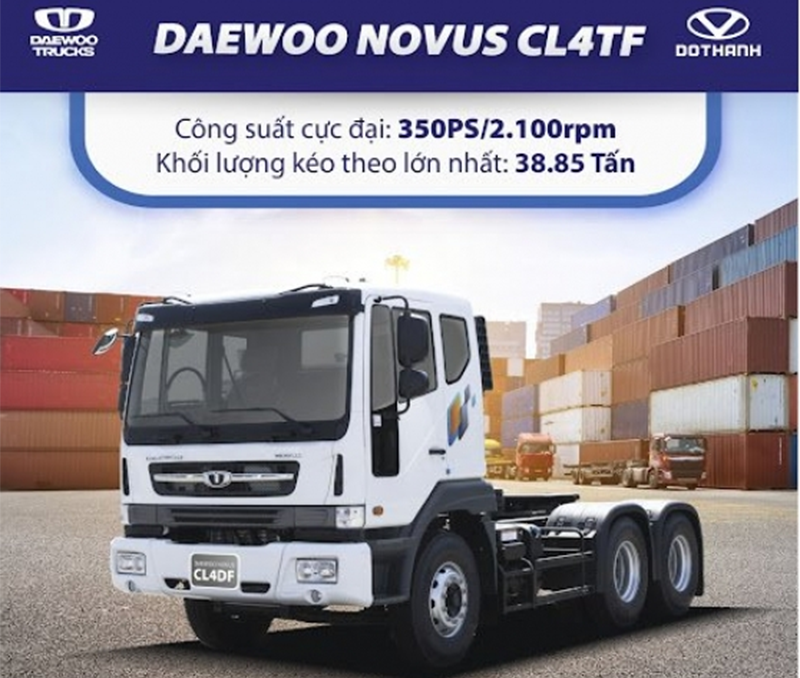 Giá xe đầu kéo Daewoo CL4TF nhập khẩu nguyên chiếc